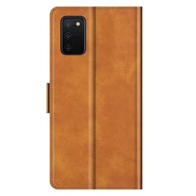 SKALO Samsung A02s / A03s Premium Wallet Flip Cover - Lys brun