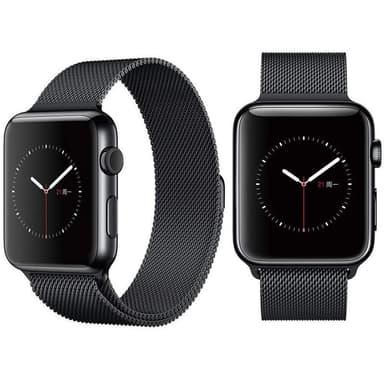SKALO Milanese Loop Apple Watch 42/44/45/49mm - Sort