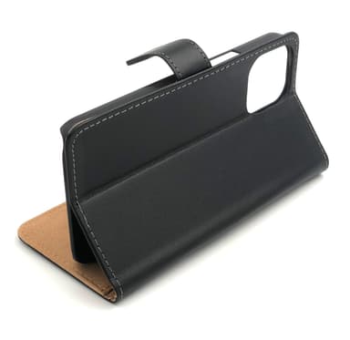 SKALO iPhone 12 Pro Max Flip Cover m. Pung i Ægte Læder - Hvid