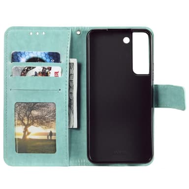 SKALO Samsung S22 Mandala Flip Cover - Turkis