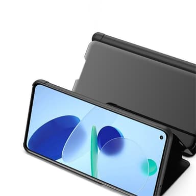 SKALO Xiaomi Mi 11 Lite Clear View Mirror Etui - Sort