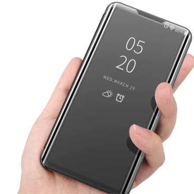 SKALO Samsung A22 5G Clear View Mirror Etui - Guld
