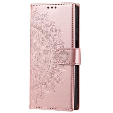 SKALO Samsung S22+ Mandala Flip Cover - Rosa guld - Rosa guld