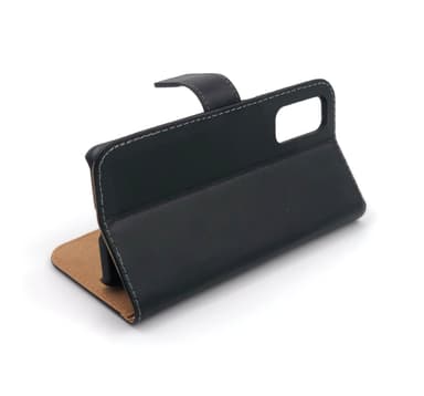 SKALO Samsung S20 Flip Cover m. Pung i Ægte Læder - Hvid