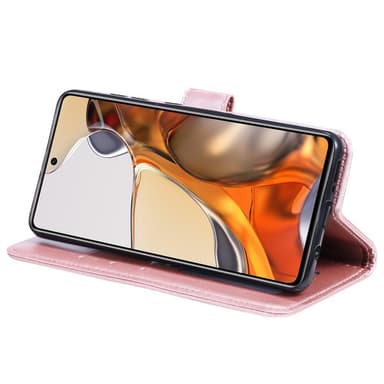 SKALO Xiaomi 11T/11T Pro Mandala Flip Cover - Rosa guld