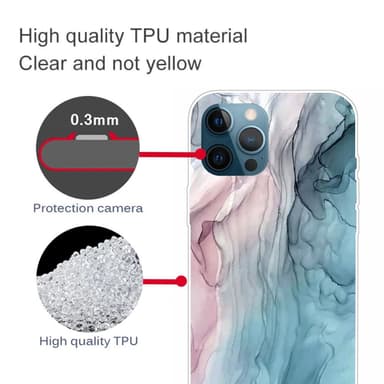SKALO iPhone 13 Pro Max Marmor TPU-cover - #1