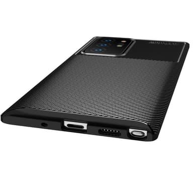 Kulfiber tekstur TPU-kabinet Samsung Galaxy Note 20 Ultra