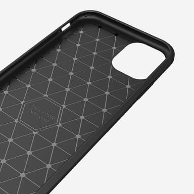 SKALO iPhone 11 Armor Carbon Stødsikker TPU-cover - Rød