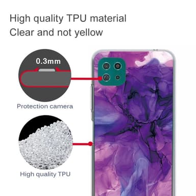 SKALO Samsung A22 5G Marmor TPU-cover - #5