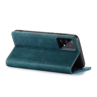 CASEME Retro Pung Taske til Samsung Galaxy A33 5G - Grøn-Blå