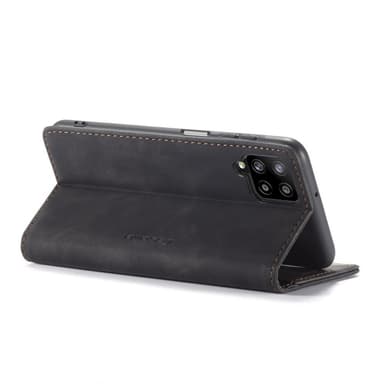 CASEME Retro Pung Taske til Samsung Galaxy A12 - Sort
