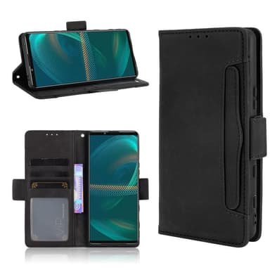 Sony Xperia 5 III Design tegnebogstativetui med flere kortspor