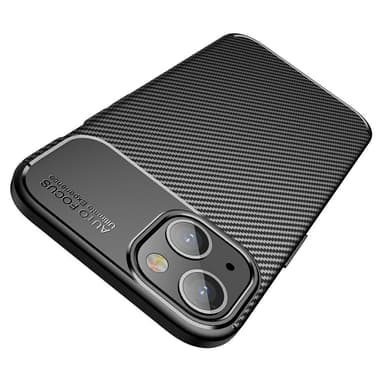 SKALO iPhone 13 Carbon Fiber TPU cover - Blå