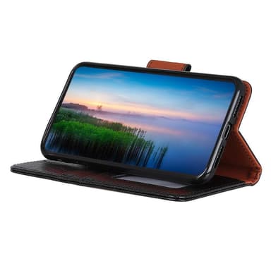 Nappa Texture Split Pung Cover til Motorola Moto G22/Moto E32s 4G - Sort