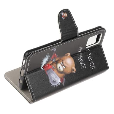 Til Samsung Galaxy A71 tegnebogstativ - Angry Bear