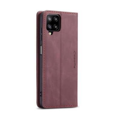 CASEME Retro Pung Taske til Samsung Galaxy A12 - Vinrød