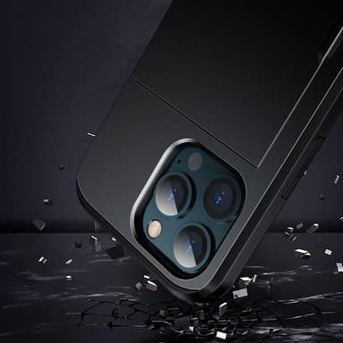 SKALO iPhone 13 Armor Cover kortholder - Sort