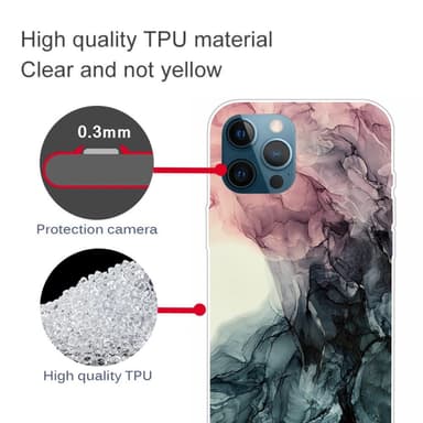 SKALO iPhone 13 Pro Max Marmor TPU-cover - #10