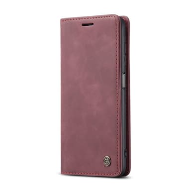 CASEME Retro Pung Taske til Samsung Galaxy A12 - Vinrød