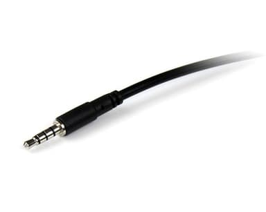 StarTech.com 2m 3.5mm/3.5mm, 3.5mm, Hanstik, 3.5mm, Hunstik, 2 m, Sort