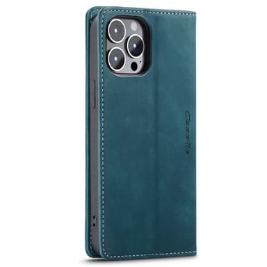 CASEME Retro tegnebog taske til iPhone 14 Pro Max - Blå