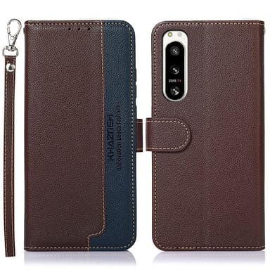 KHAZNEH Telefoncover til Sony Xperia 5 IV - Brun-Blå