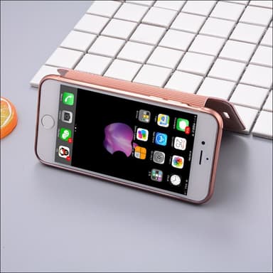 SKALO iPhone 7/8 Flip Cover TPU Ultratyndt - Pink