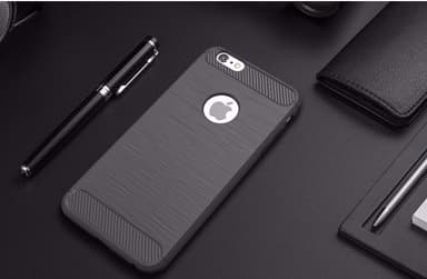 SKALO iPhone 6/6S Armor Carbon Stødsikker TPU-cover - Rød