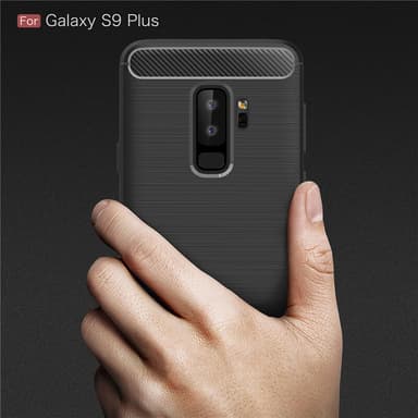 SKALO Samsung S9 Plus Armor Carbon Stødsikker TPU-cover - Rød