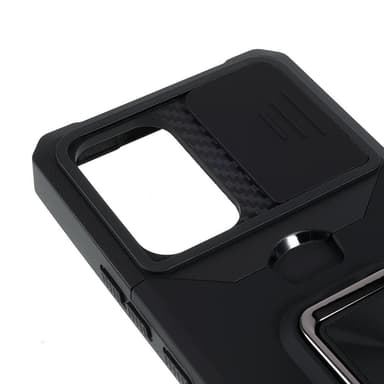 SKALO Samsung A53 5G Armor kortholder kamera skyder cover - Sort