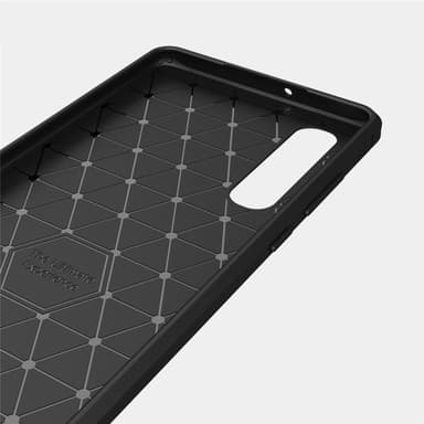 SKALO Huawei P30 Armor Carbon Stødsikker TPU-cover - Grå