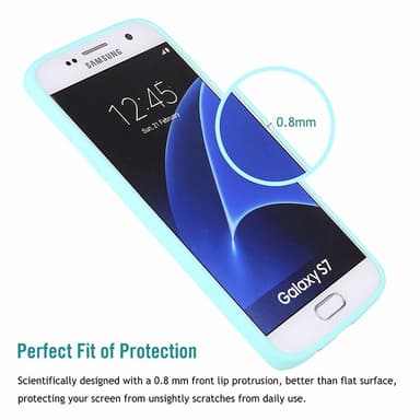 SKALO Samsung S7 Ultratynd TPU-skal - Sort