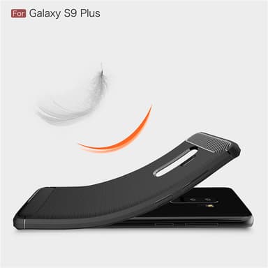 SKALO Samsung S9 Plus Armor Carbon Stødsikker TPU-cover - Rød