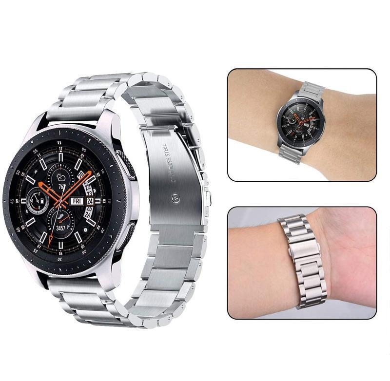 SKALO Link armbånd til Samsung Watch Active2 40mm - Sølv