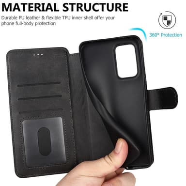 SKALO Samsung A53 5G Premium Cut Flip Cover - Sort