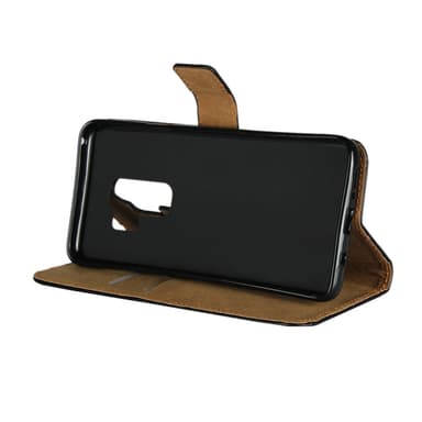SKALO Samsung S9 Flip Cover m. Pung i Ægte Læder - Hvid