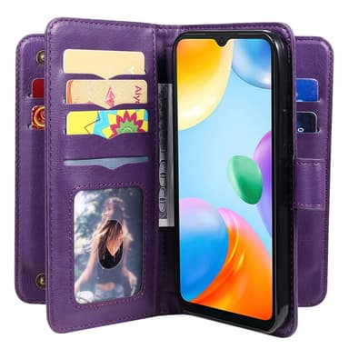 SKALO Xiaomi Redmi 10C 10-RUM Flip Cover - Lilla
