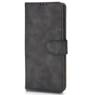 SKALO Motorola Moto G52 Matt PU-læderpungetui - Sort