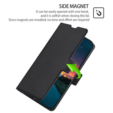 SKALO Samsung A13 4G Ultratynd Premium Wallet Case - Sort