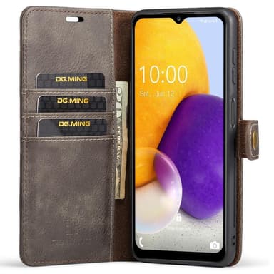 DG MING Samsung A13 4G 2-i-1 Magnet Pungetui - Grå