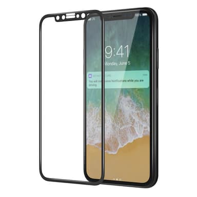 SKALO iPhone X/XS FULL-FIT Hærdet Glas Skærmbeskyttelse - Hvid