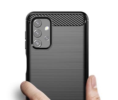 SKALO Samsung A32 5G Armor Carbon Stødsikker TPU-cover - Grå