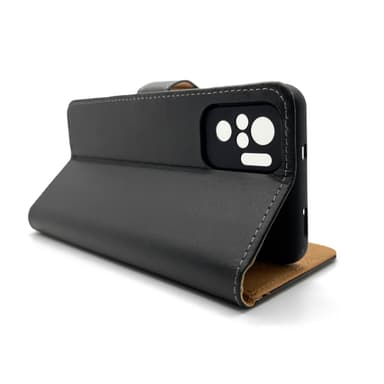 SKALO Xiaomi Redmi Note 10/10S Flip Cover m. Pung i Ægte Læder - Hvid