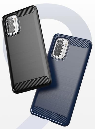 SKALO Xiaomi Poco F3 Armor Carbon Stødsikker TPU-cover - Grå