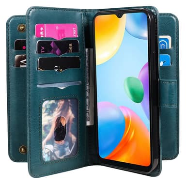SKALO Xiaomi Redmi 10C 10-RUM Flip Cover - Grøn