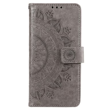 SKALO Xiaomi Redmi 10C Mandala Flip Cover - Grå
