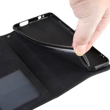 SKALO Motorola Moto G22 6-RUM Pungetaske - Sort