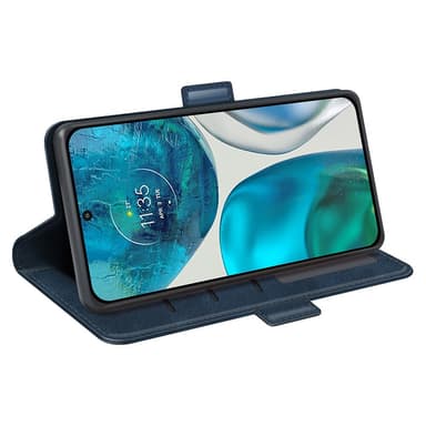 SKALO Motorola Moto G52 Premium Wallet Flip Cover - Blå