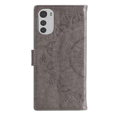 SKALO Motorola Moto E32/E32s Mandala Flip Cover - Grå