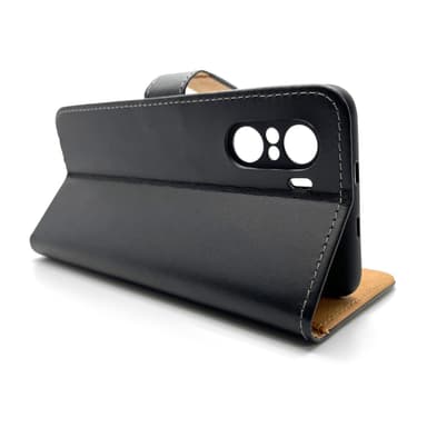 SKALO Xiaomi Mi 11i Flip Cover m. Pung i Ægte Læder - Hvid